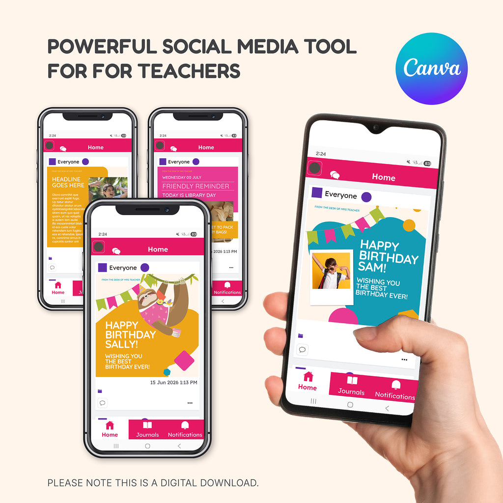 Social Media Posts for Classroom