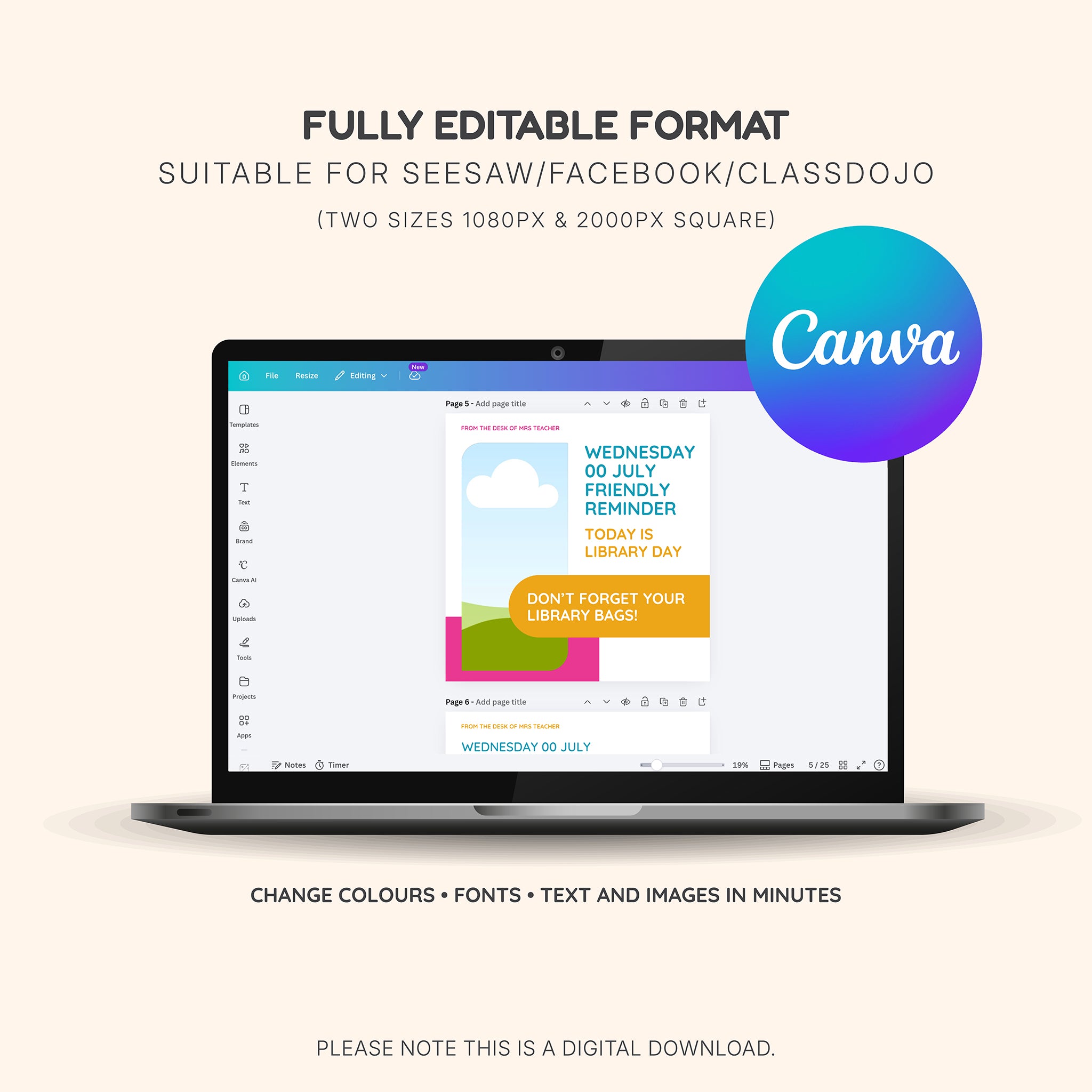 Social Media Posts for Classroom