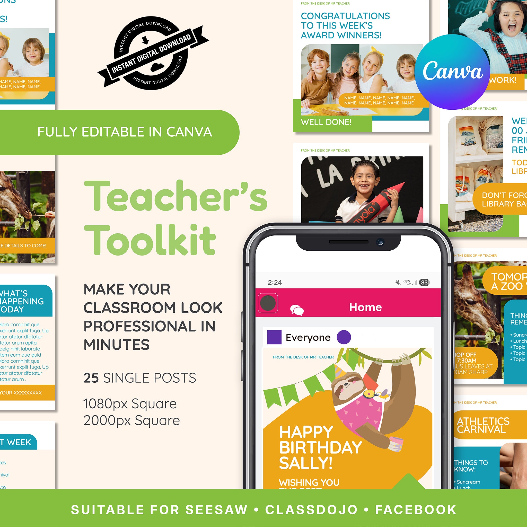 Social Media Posts for Classroom