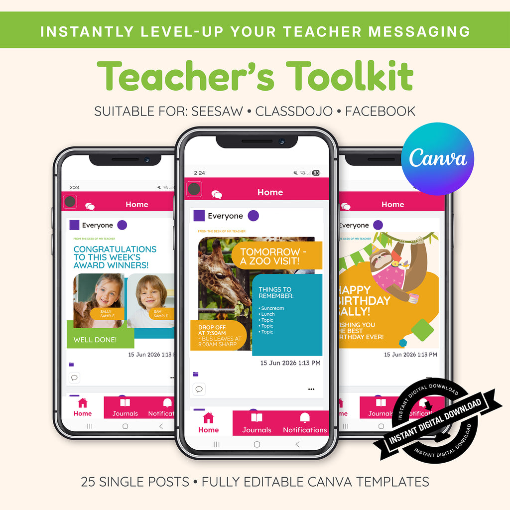 Social Media Posts for Classroom
