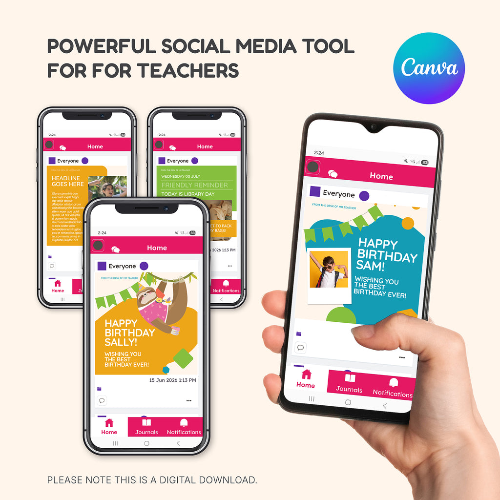 Social Media Posts for Classroom
