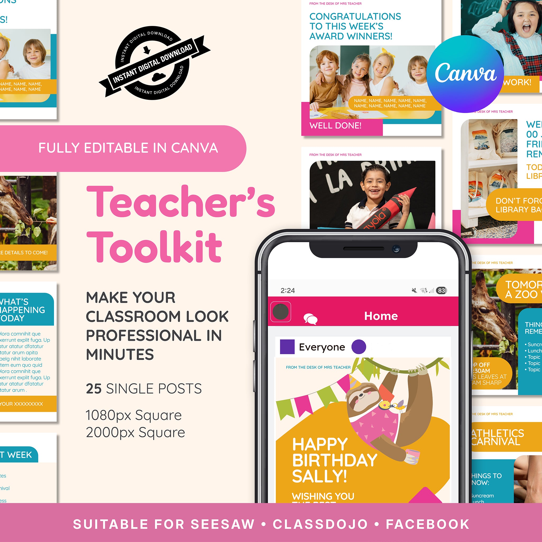 Social Media Posts for Classroom