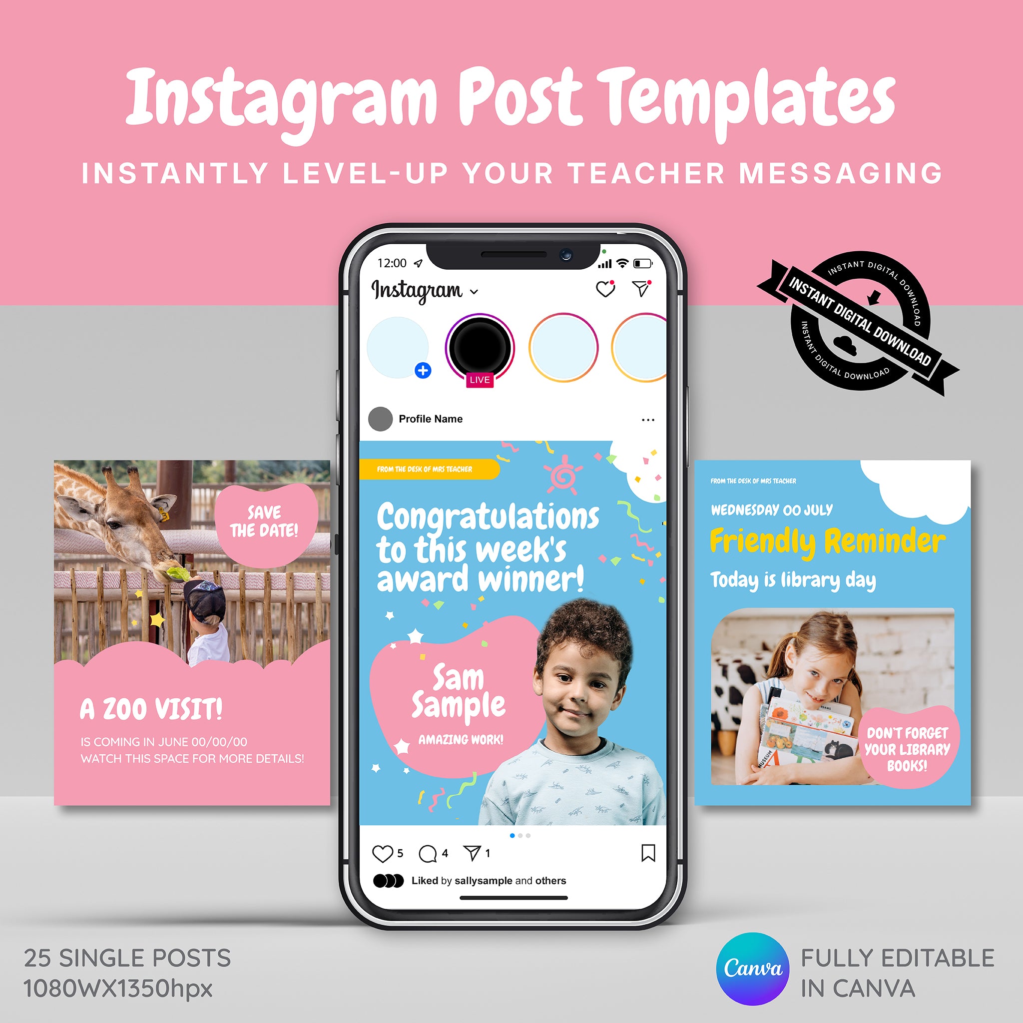 Social Media Posts for Classroom - Instagram