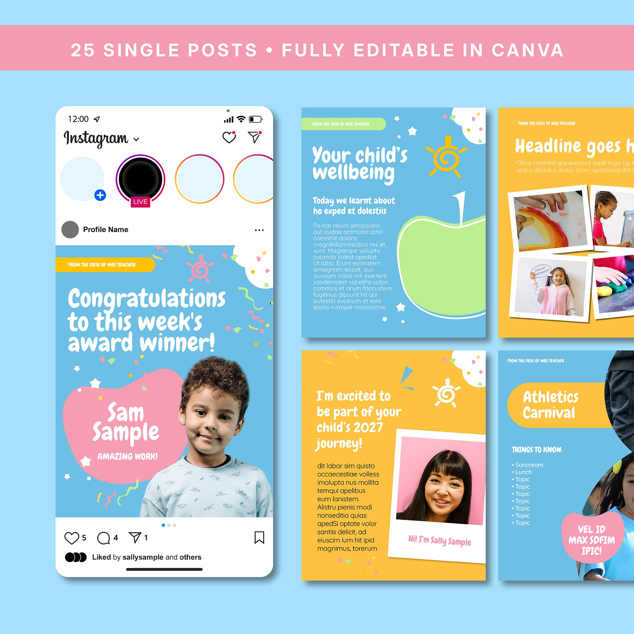 Social Media Posts for Classroom - Instagram