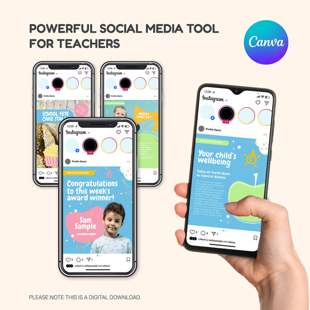 Social Media Posts for Classroom - Instagram